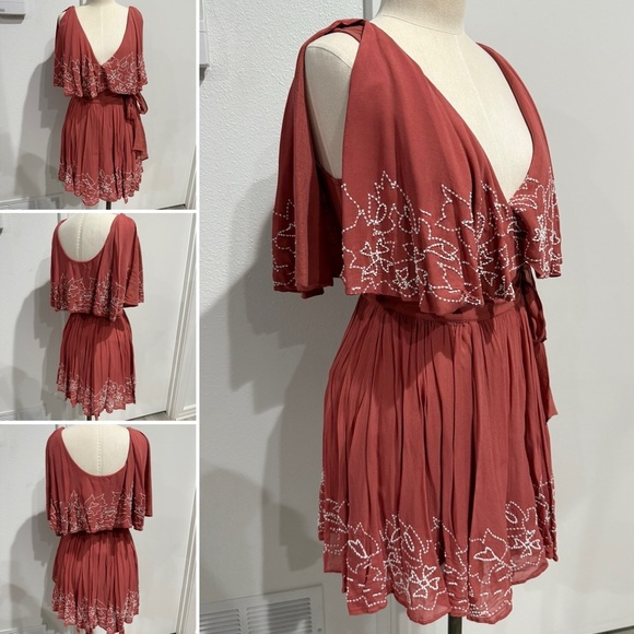 Free People Sylvia Beaded Wrap Dress - Picture 3 of 16